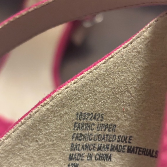 Torrid pink wedges size 12w - Picture 3 of 3